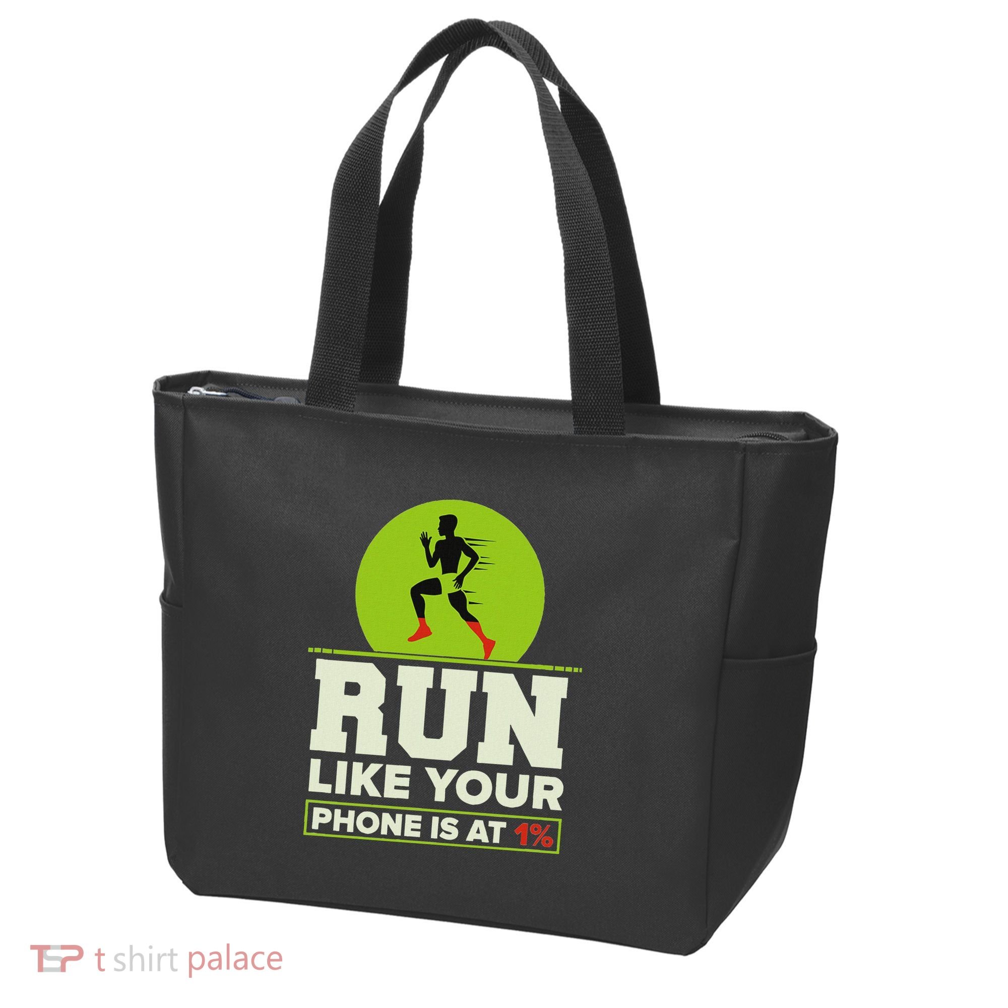 Run Like Your Phone 1 Cross Country Xc Tote Bag