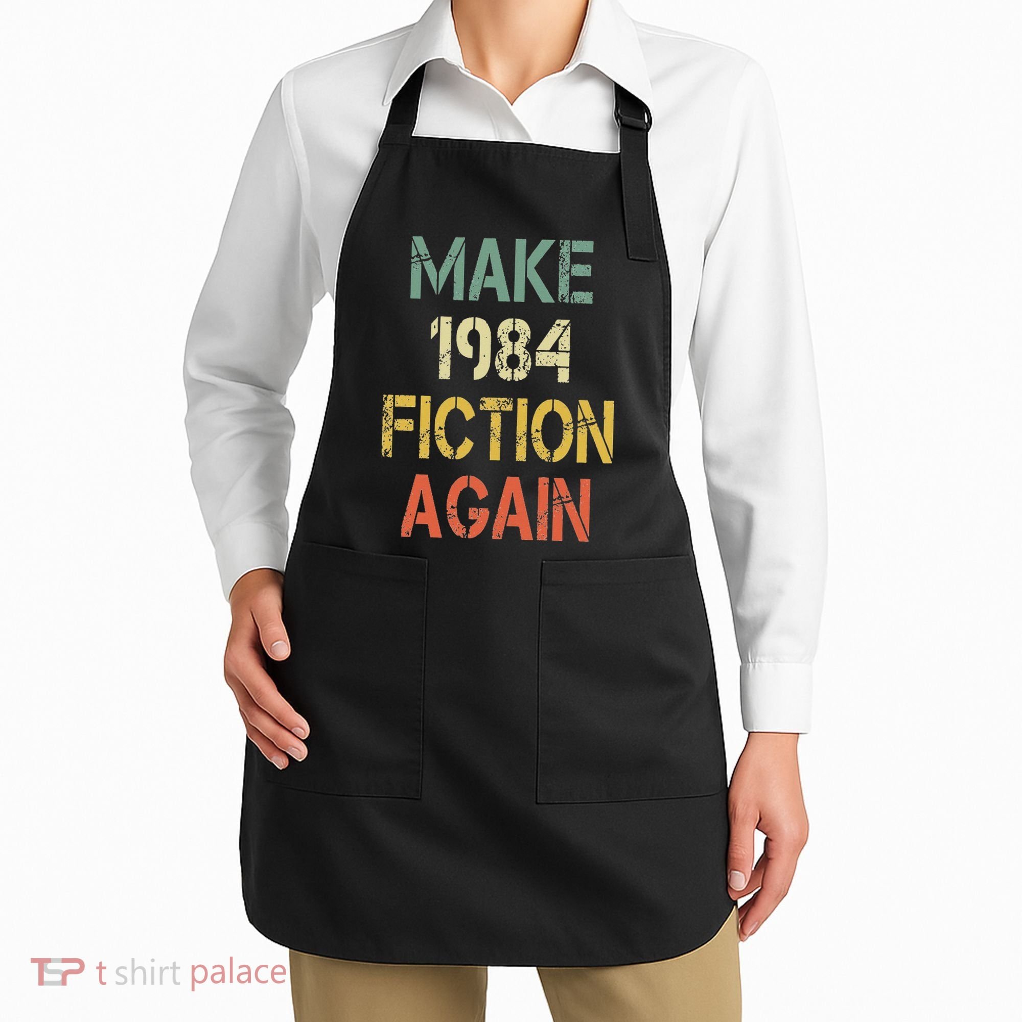 Retro Make 1984 Fiction Again Apron