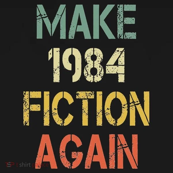 Retro Make 1984 Fiction Again Bucket Hat
