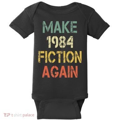 Retro Make 1984 Fiction Again Baby Bodysuit
