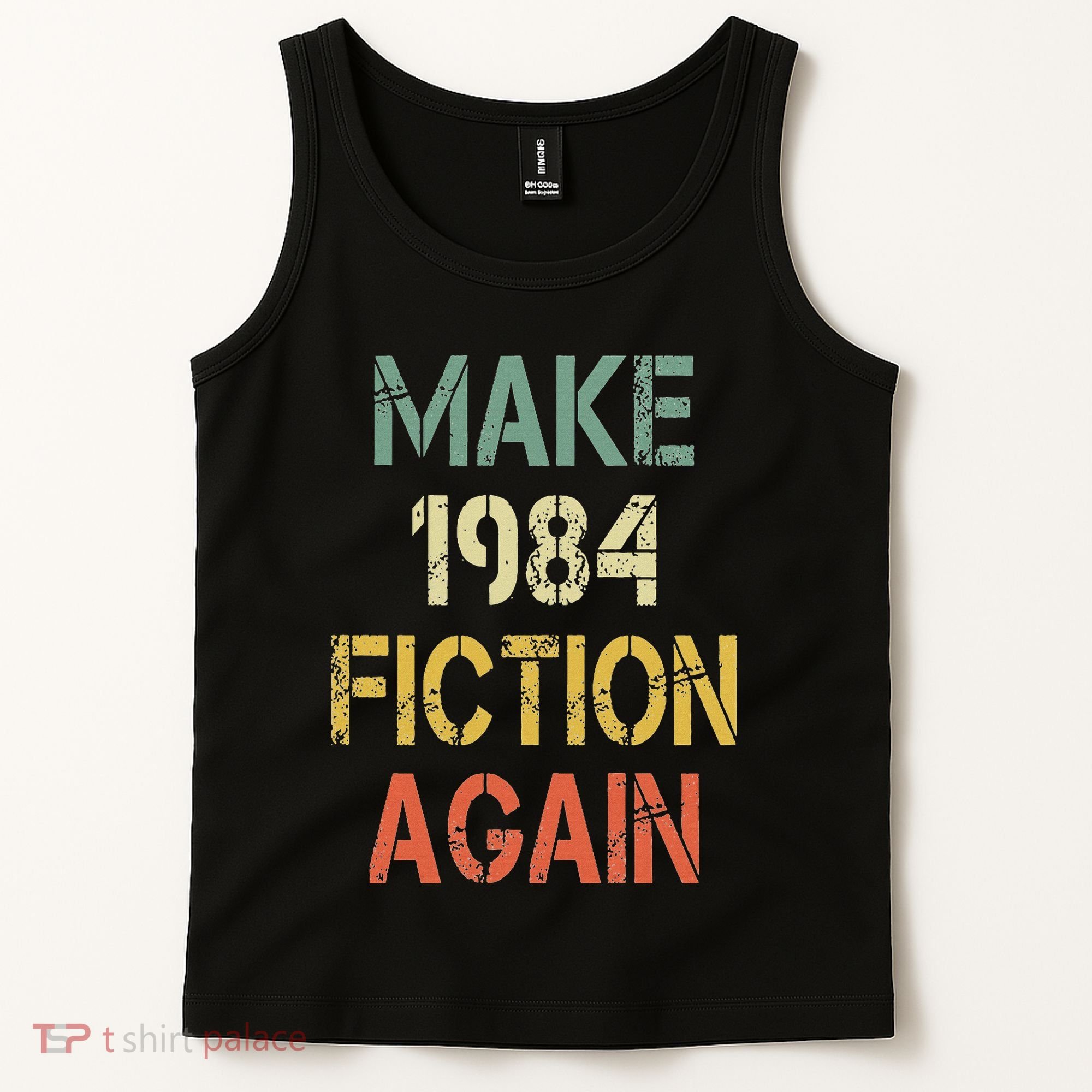 Retro Make 1984 Fiction Again Tank Top