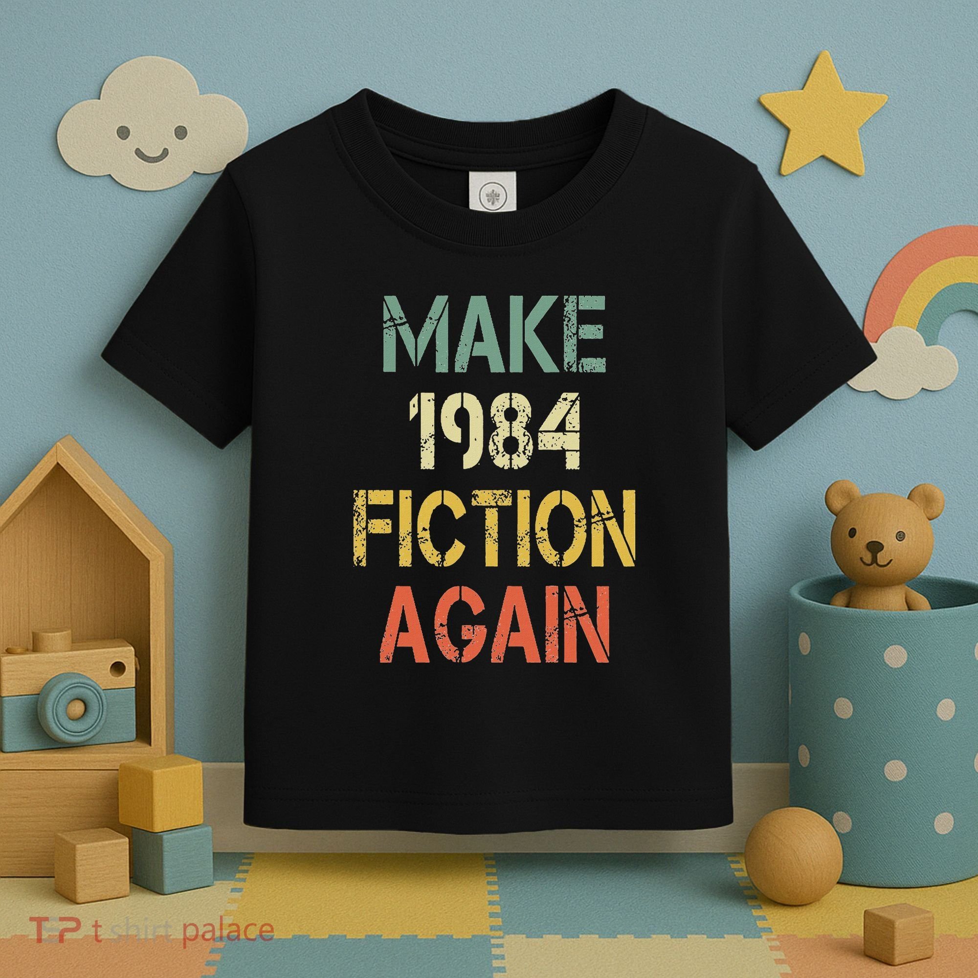 Retro Make 1984 Fiction Again Toddler T-Shirt