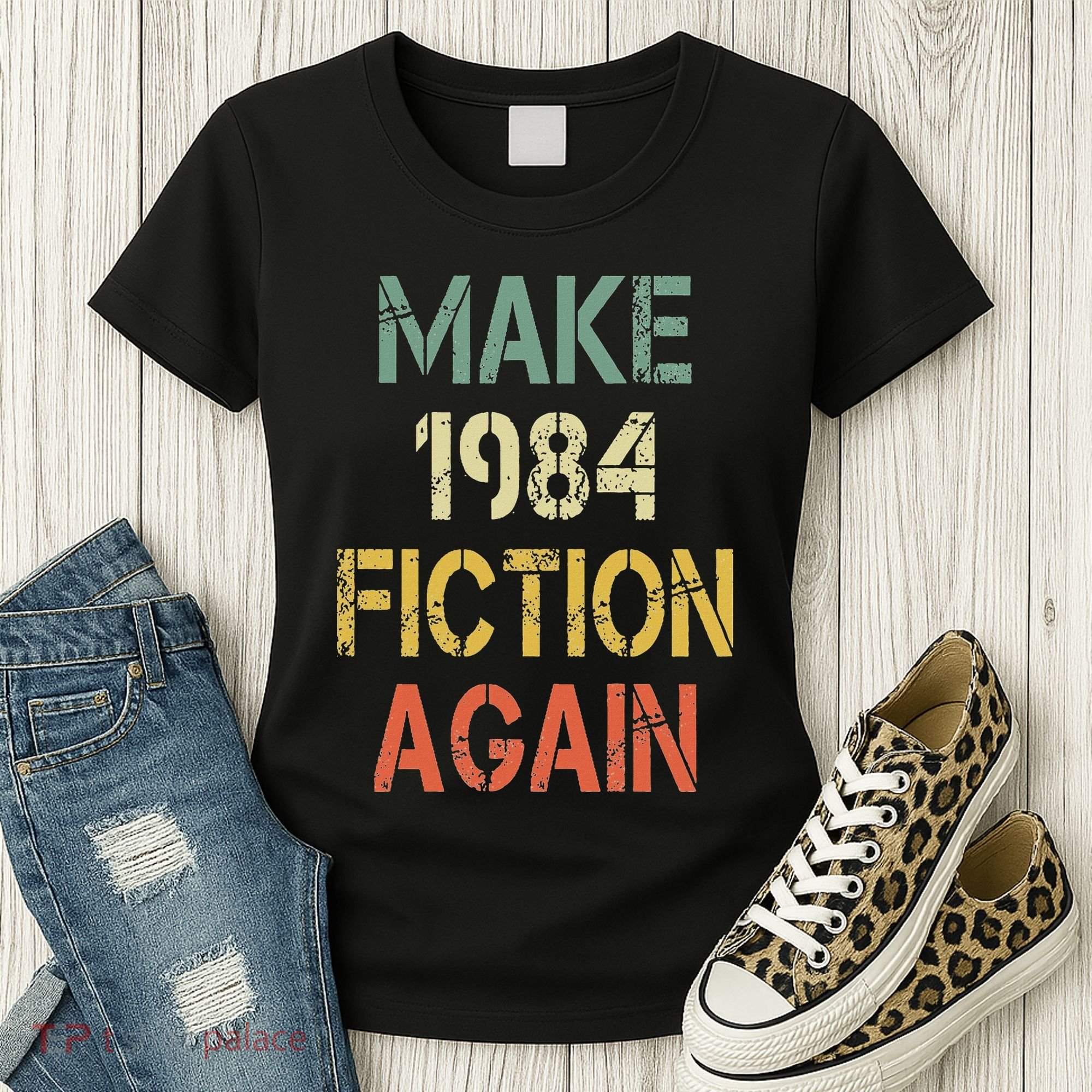 Retro Make 1984 Fiction Again Women's T-Shirt