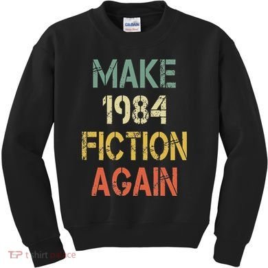 Retro Make 1984 Fiction Again Kids Sweatshirt