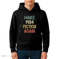 Retro Make 1984 Fiction Again Kids Hoodie thumb 4