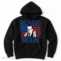Richard Mixin' 4th Of July Funny Drinking President Nixon Hoodie thumb 0