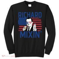 Richard Mixin' 4th Of July Funny Drinking President Nixon Sweatshirt thumb 0