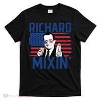 Richard Mixin' 4th Of July Funny Drinking President Nixon T-Shirt thumb 0