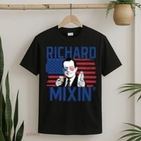 Richard Mixin' 4th Of July Funny Drinking President Nixon T-Shirt thumb 2