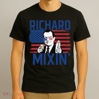 Richard Mixin' 4th Of July Funny Drinking President Nixon T-Shirt thumb 3