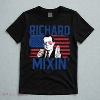 Richard Mixin' 4th Of July Funny Drinking President Nixon T-Shirt thumb 5