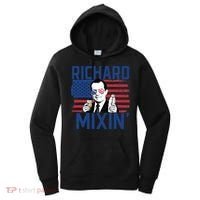 Richard Mixin' 4th Of July Funny Drinking President Nixon Women's Hoodie thumb 0