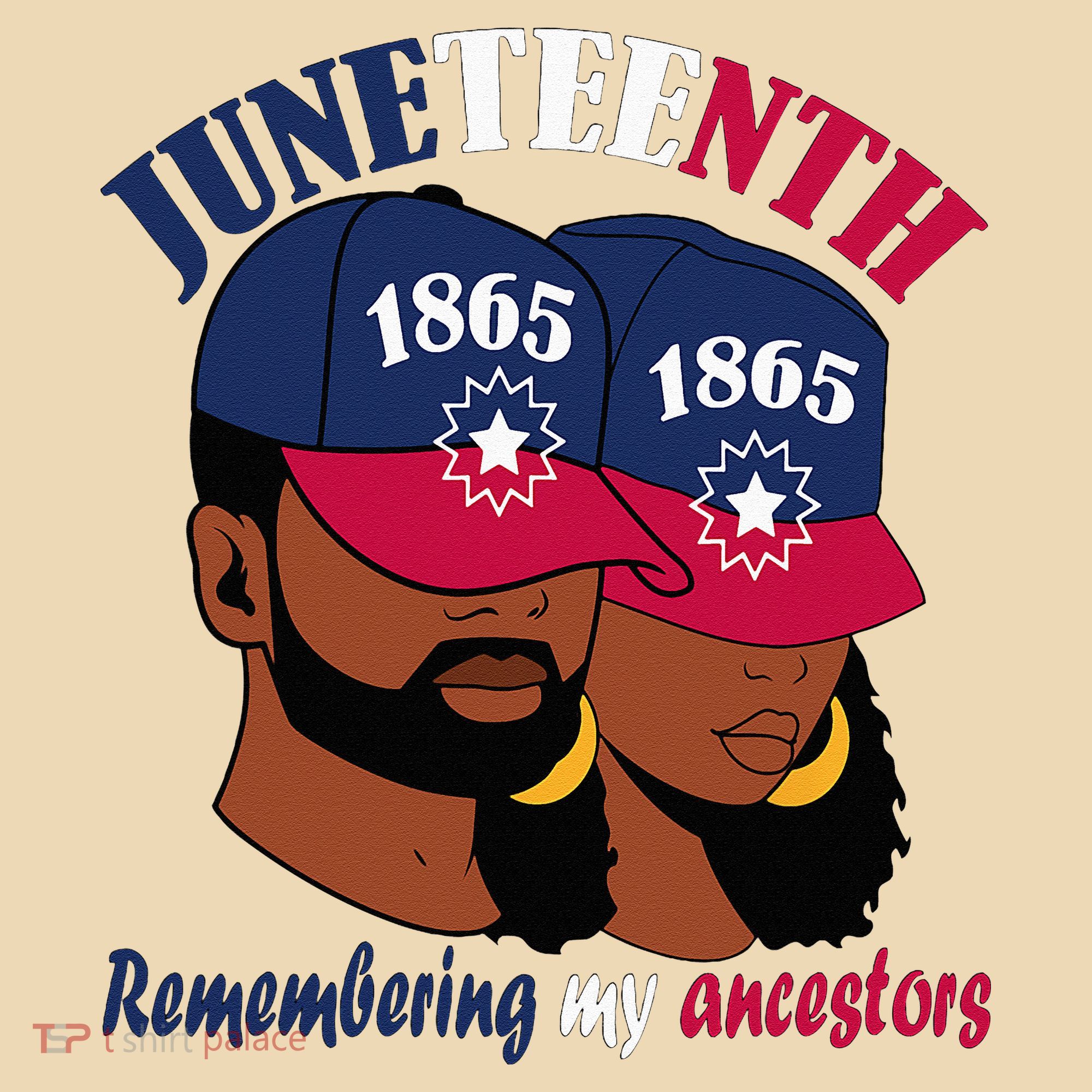 Remembering My Ancestors Juneteenth flag blue red white Tote Bag