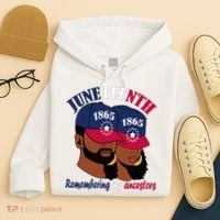 Remembering My Ancestors Juneteenth flag blue red white Hoodie thumb 4