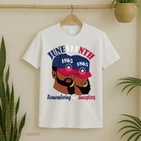 Remembering My Ancestors Juneteenth flag blue red white T-Shirt thumb 2
