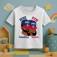 Remembering My Ancestors Juneteenth flag blue red white Toddler T-Shirt thumb 3