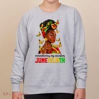Remembering My Ancestors Juneteenth Celebrate Black Women Women's Sweatshirt thumb 0