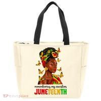 Remembering My Ancestors Juneteenth Celebrate Black Women Tote Bag thumb 0