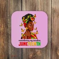Remembering My Ancestors Juneteenth Celebrate Black Women Coaster thumb 0