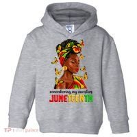 Remembering My Ancestors Juneteenth Celebrate Black Women Toddler Hoodie thumb 0