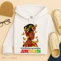 Remembering My Ancestors Juneteenth Celebrate Black Women Hoodie thumb 4