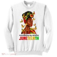 Remembering My Ancestors Juneteenth Celebrate Black Women Sweatshirt thumb 0