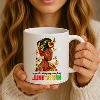 Remembering My Ancestors Juneteenth Celebrate Black Women Coffee Mug thumb 3