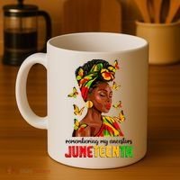 Remembering My Ancestors Juneteenth Celebrate Black Women Coffee Mug thumb 4