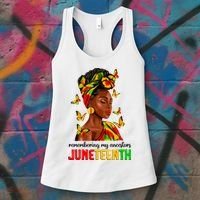 Remembering My Ancestors Juneteenth Celebrate Black Women Women's Tank Top thumb 3