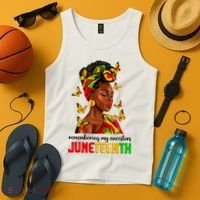 Remembering My Ancestors Juneteenth Celebrate Black Women Tank Top thumb 4