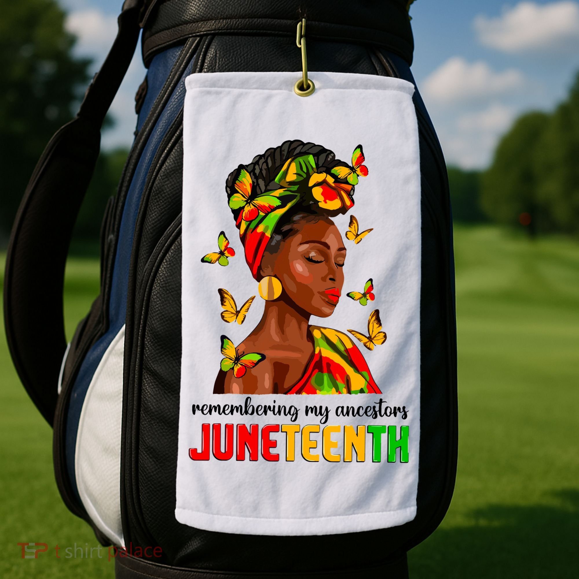 Remembering My Ancestors Juneteenth Celebrate Black Women Golf Towel