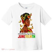 Remembering My Ancestors Juneteenth Celebrate Black Women Toddler T-Shirt thumb 0