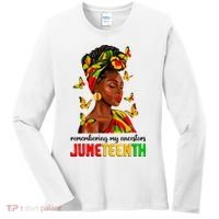 Remembering My Ancestors Juneteenth Celebrate Black Women Women's Long Sleeve Shirt thumb 0