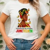Remembering My Ancestors Juneteenth Celebrate Black Women Women's T-Shirt thumb 2