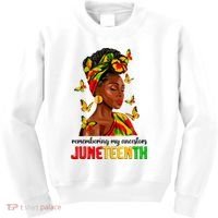 Remembering My Ancestors Juneteenth Celebrate Black Women Kids Sweatshirt thumb 0