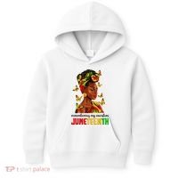Remembering My Ancestors Juneteenth Celebrate Black Women Kids Hoodie thumb 0
