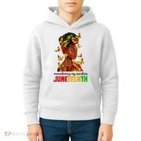 Remembering My Ancestors Juneteenth Celebrate Black Women Kids Hoodie thumb 4