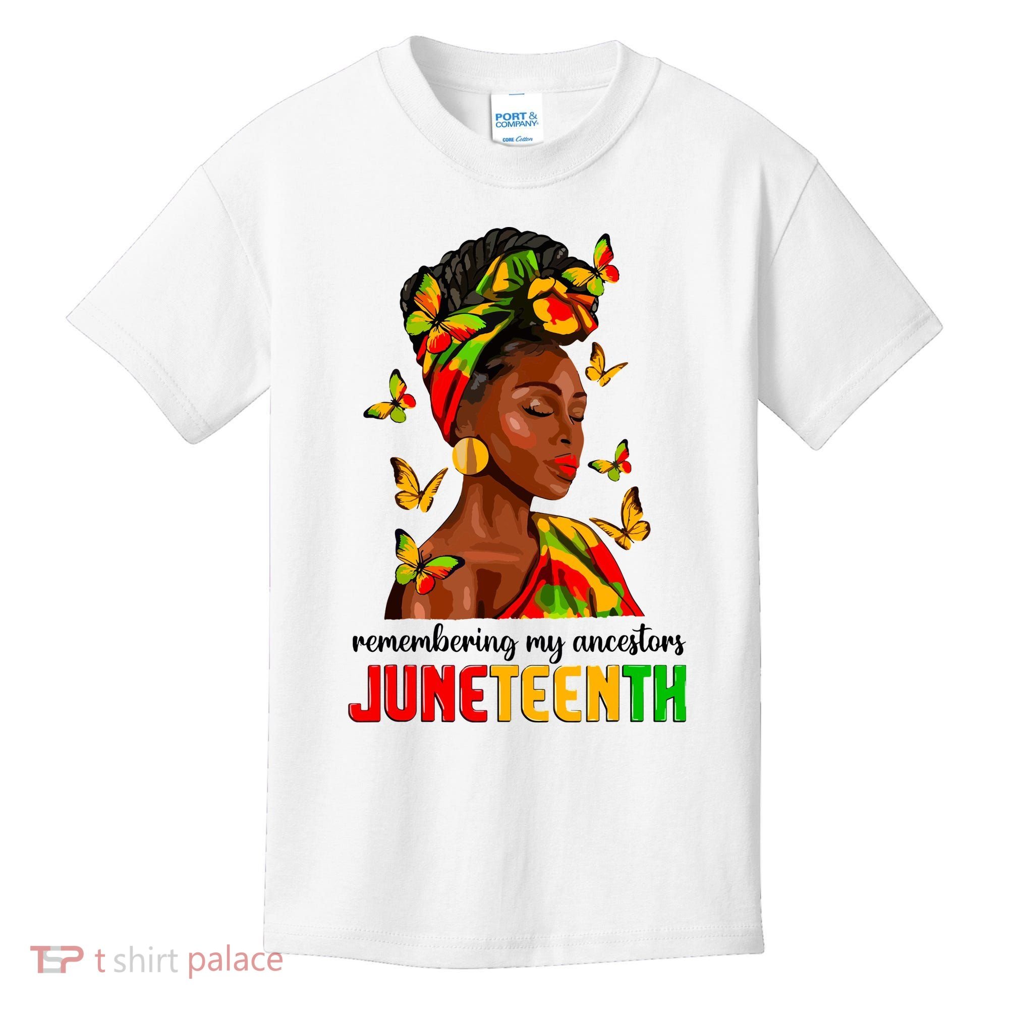 Remembering My Ancestors Juneteenth Celebrate Black Women Kids T-Shirt