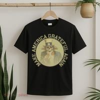 Retro Make America Grateful Again Vintage Uncle Sam T-Shirt thumb 2