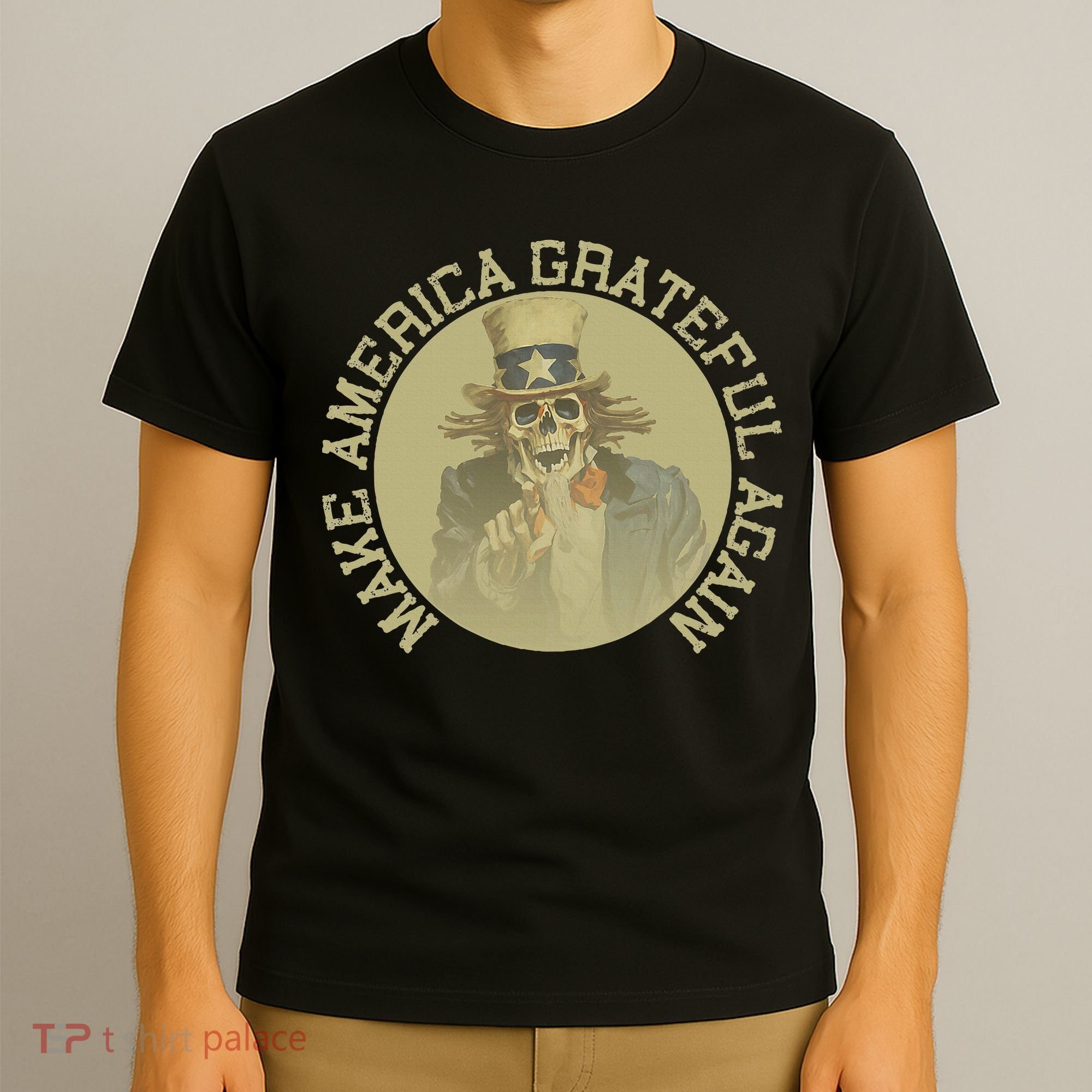Retro Make America Grateful Again Vintage Uncle Sam T-Shirt