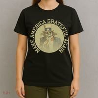 Retro Make America Grateful Again Vintage Uncle Sam T-Shirt thumb 4