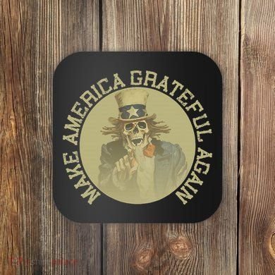 Retro Make America Grateful Again Vintage Uncle Sam Coaster