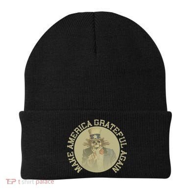 Retro Make America Grateful Again Vintage Uncle Sam Beanie