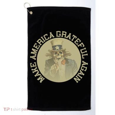 Retro Make America Grateful Again Vintage Uncle Sam Golf Towel