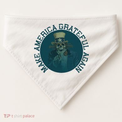 Retro Make America Grateful Again Vintage Uncle Sam USA-Made Doggie Bandana