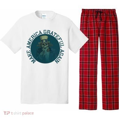 Retro Make America Grateful Again Vintage Uncle Sam Pajama Set