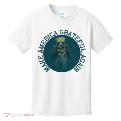 Retro Make America Grateful Again Vintage Uncle Sam Kids T-Shirt