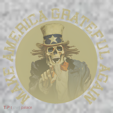 Retro Make America Grateful Again Vintage Uncle Sam The Baniff Cuffed Pom Beanie