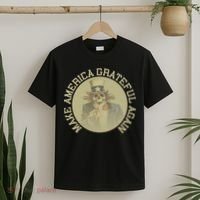 Retro Make America Grateful Again Vintage Uncle Sam T-Shirt thumb 2