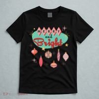 Retro Merry And Bright Midcentury Modern Christmas Ornament T-Shirt thumb 5